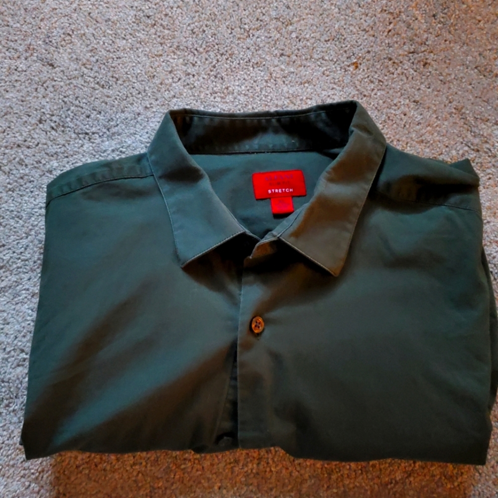 Alfani XL 17/17.5 34/35 dark green slim fit